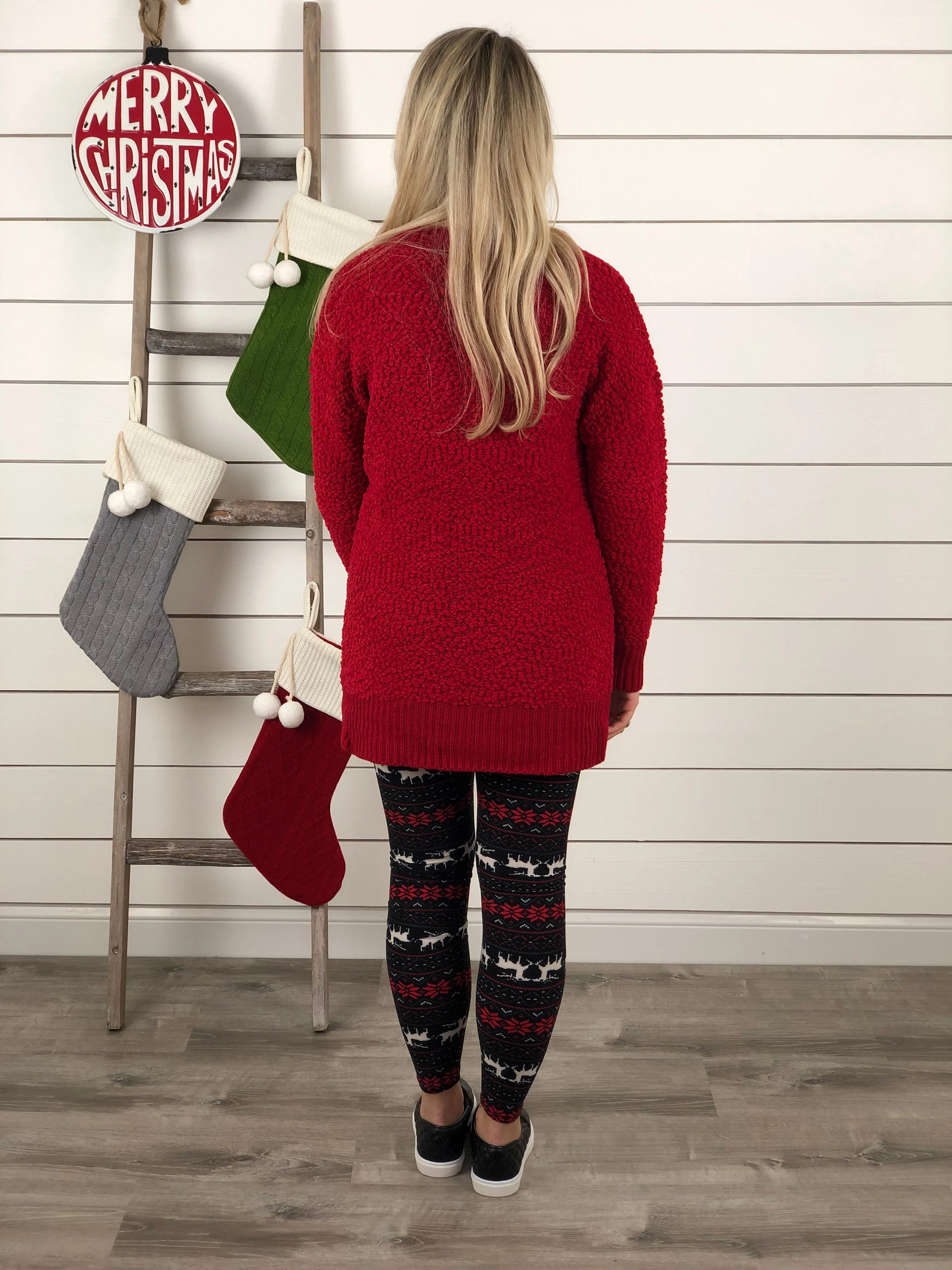 Red Popcorn Tunic
