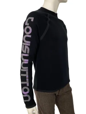 Scuba Style Sweater With Reflective Print
