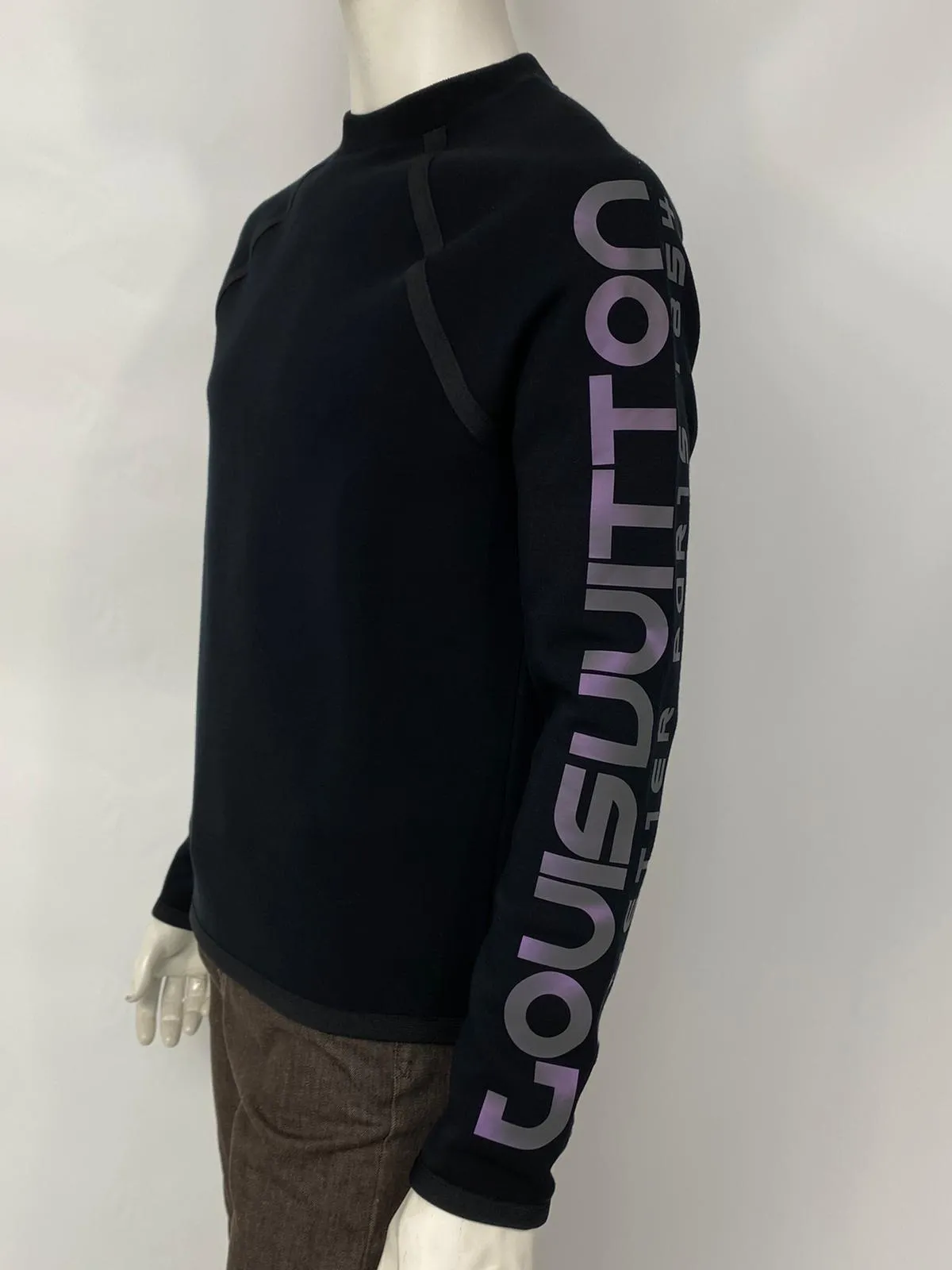 Scuba Style Sweater With Reflective Print