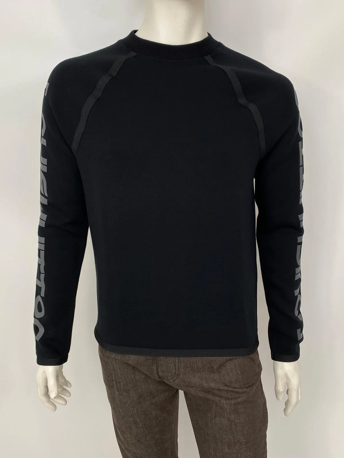 Scuba Style Sweater With Reflective Print