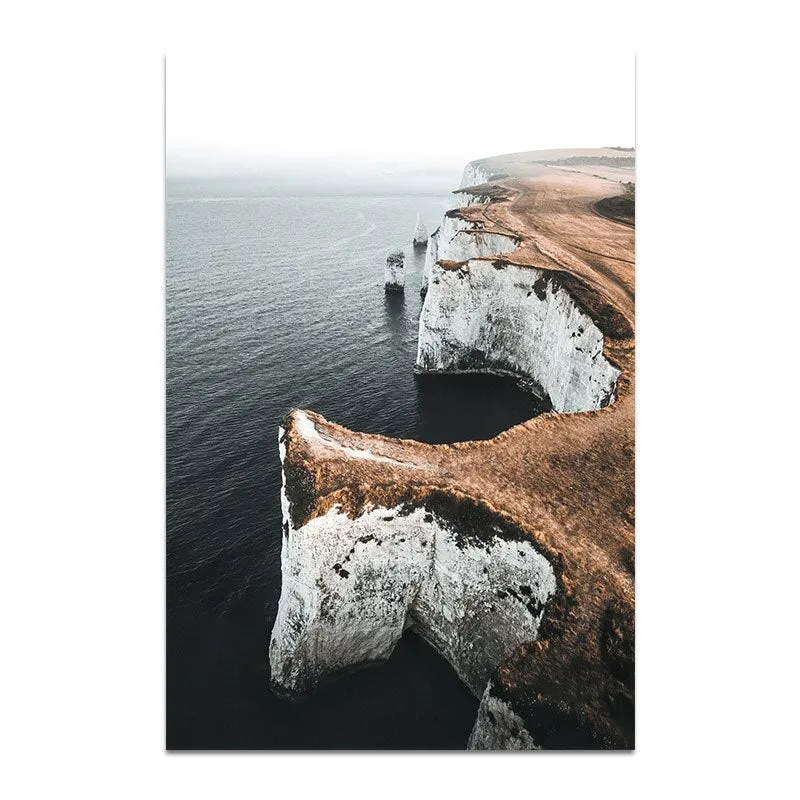 Sea Waves Landscape Canvas Poster Nordic Style Wall Art