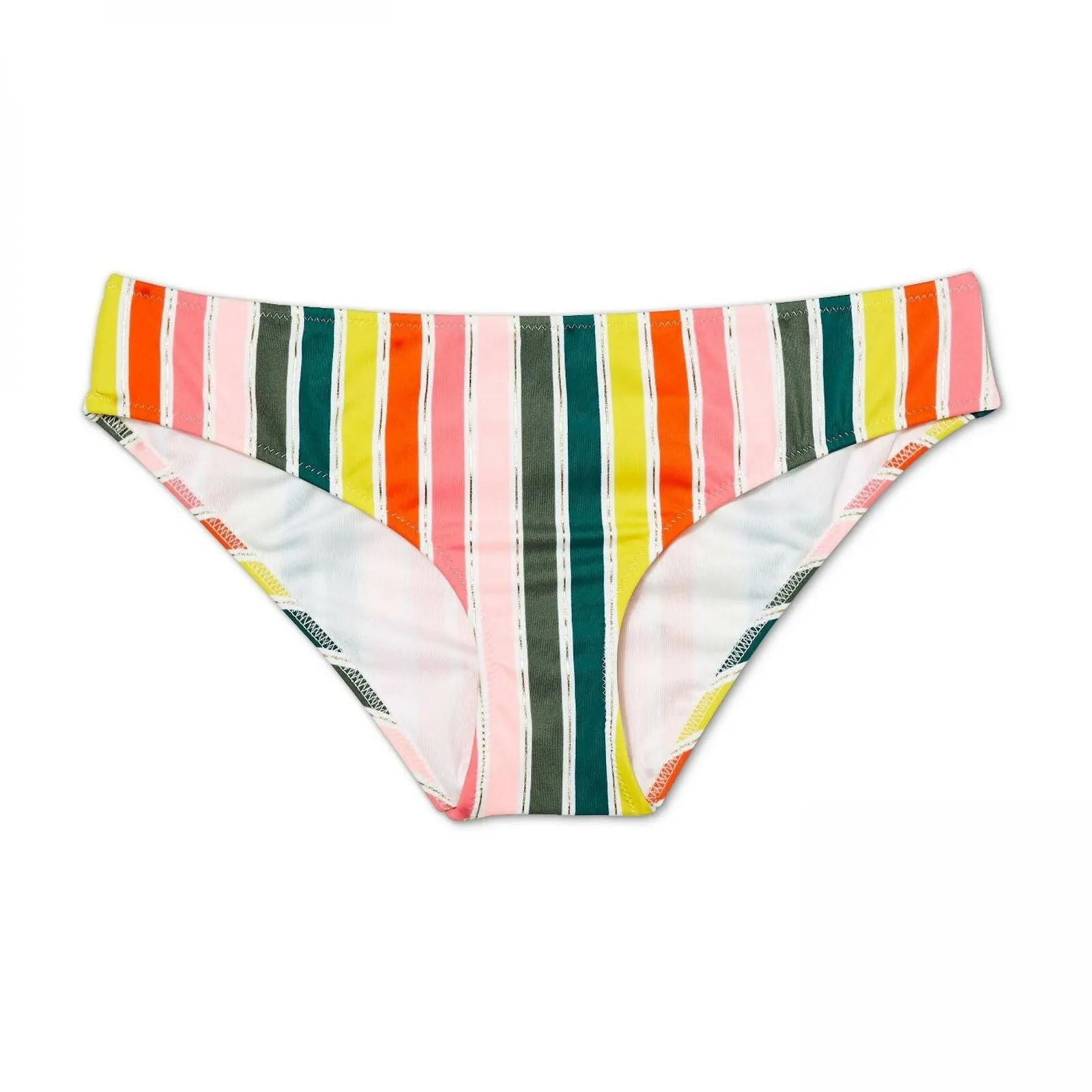 Shade & Shore Women's Beach Hipster Striped Bikini Bottom