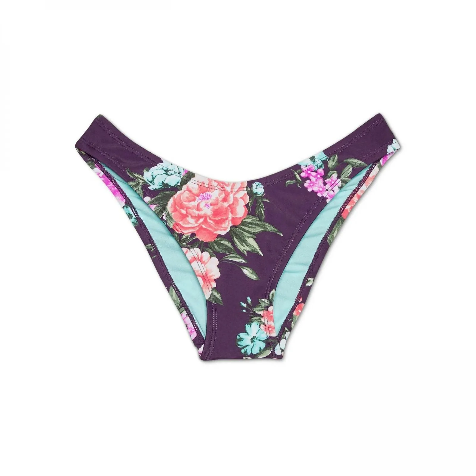 Shade & Shore Women's High Leg Cheeky Bikini Bottom