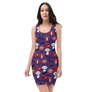 Shhhut Up Tank Dress - Purple