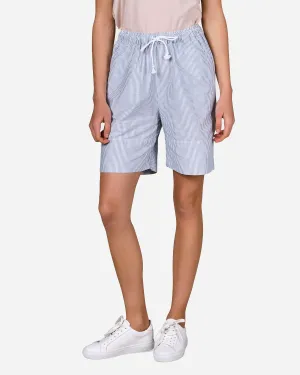 Sidse Striped Shorts - White/Navy