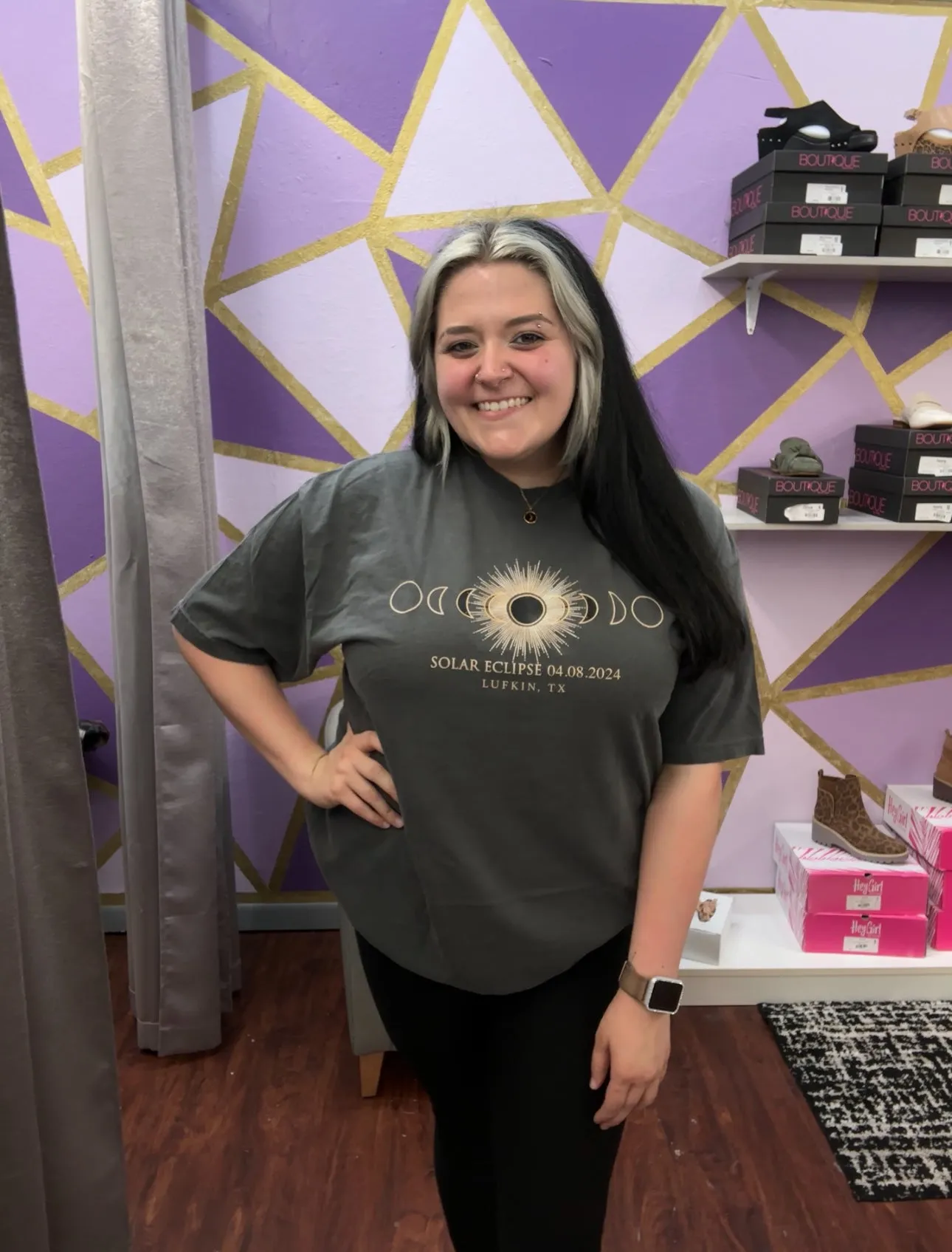 Solar Eclipse Graphic Tees: Charcoal