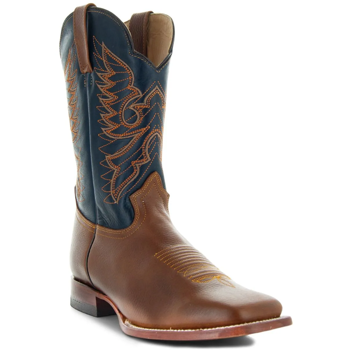 Soto Boots Men's Broad Square Toe Cowboy Boots H8003