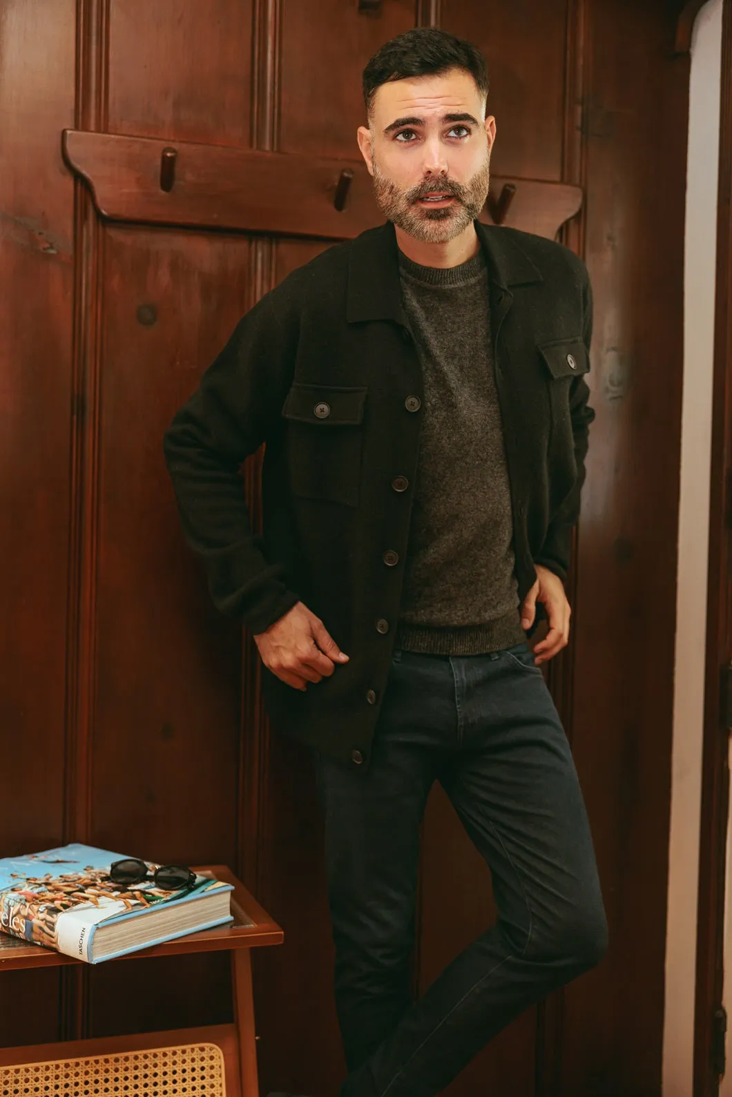 Stefano Men's Knitted Wool Jacket
