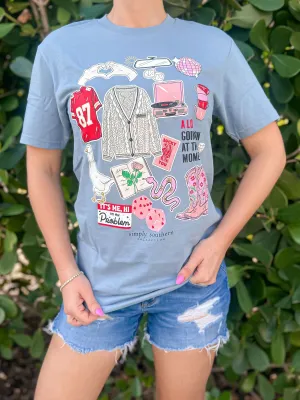 Sticker Collage Front Print Short Sleeve Tee by Simply Southern