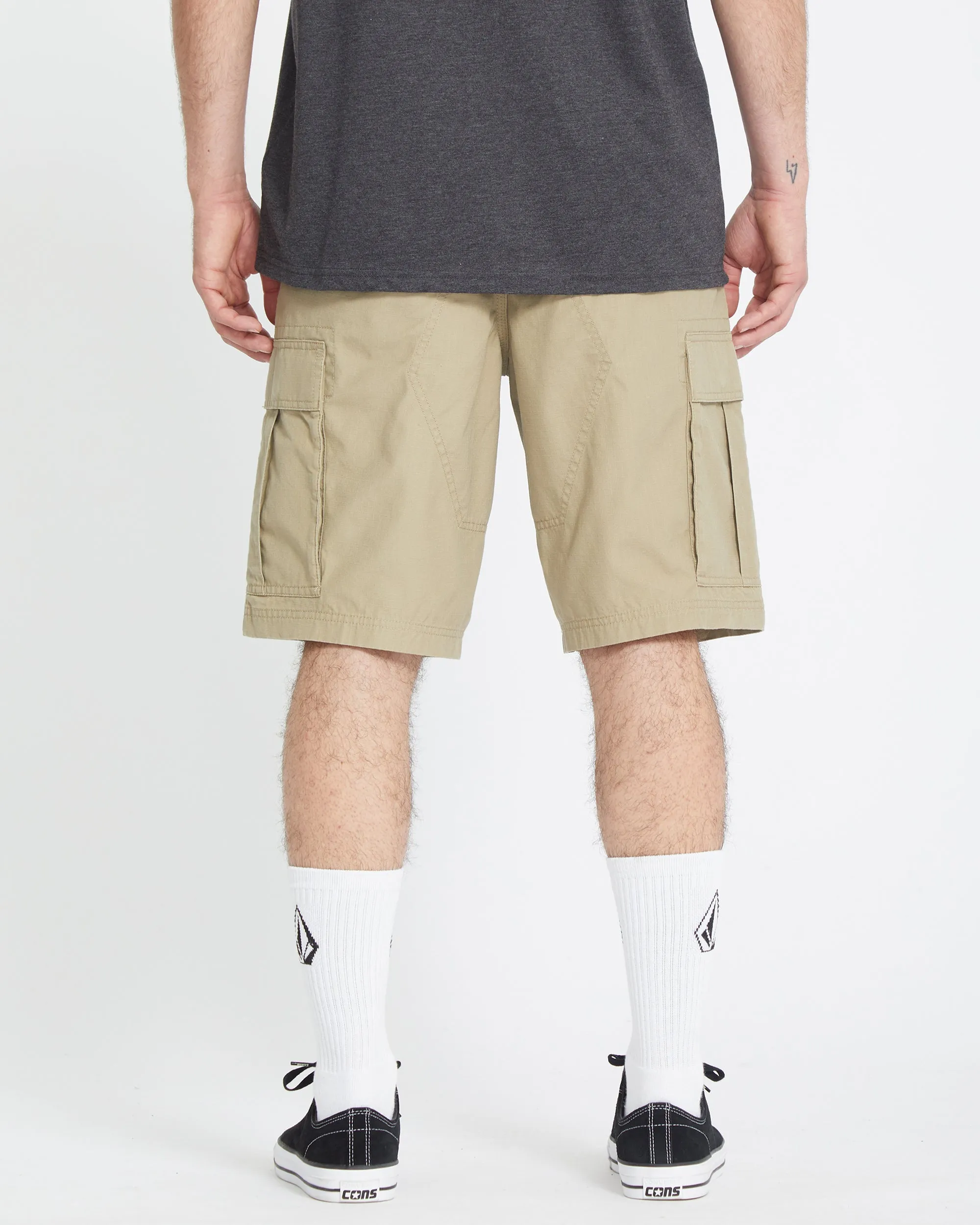 Strange Tripper Cargo 22" Shorts - KHAKI