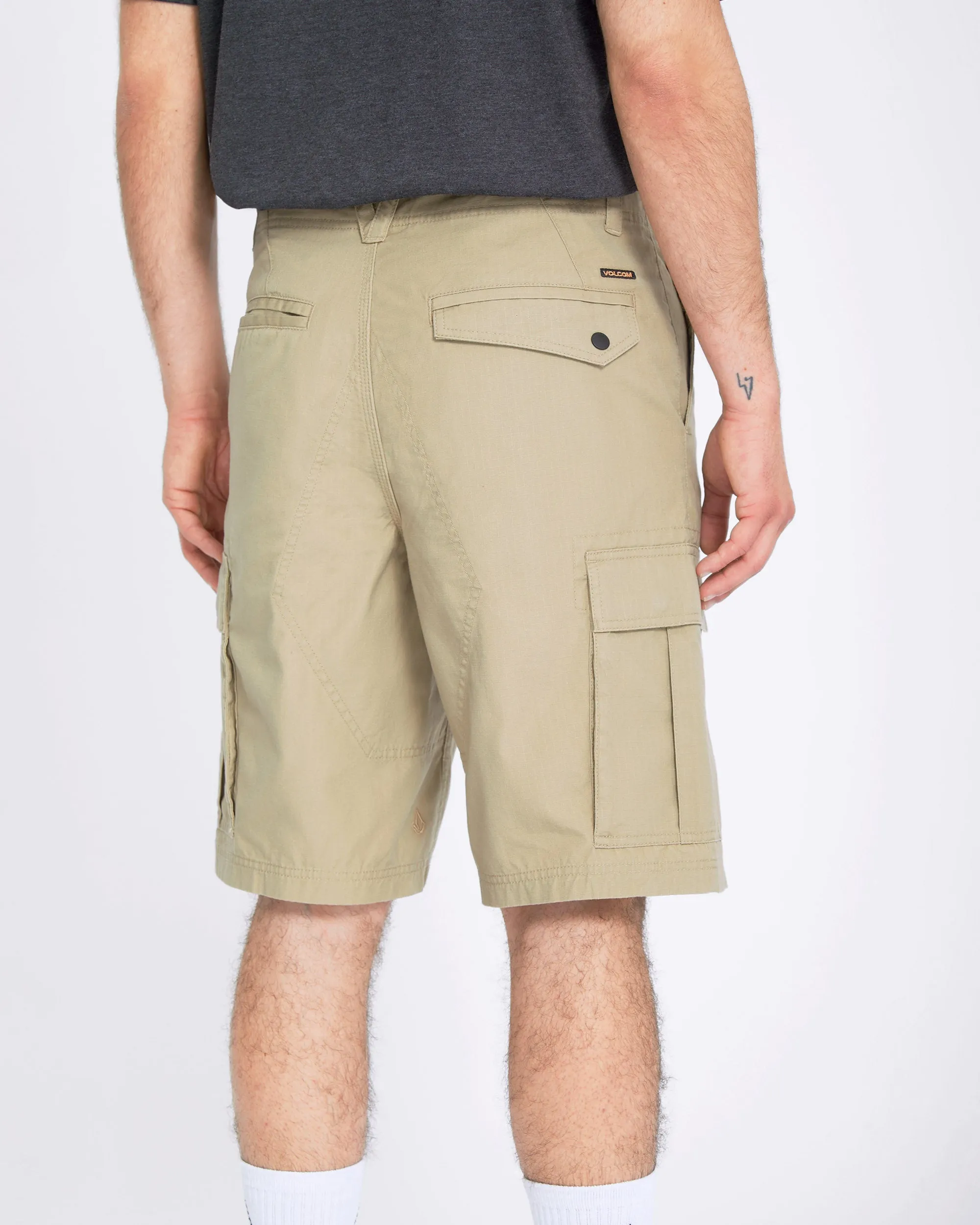 Strange Tripper Cargo 22" Shorts - KHAKI