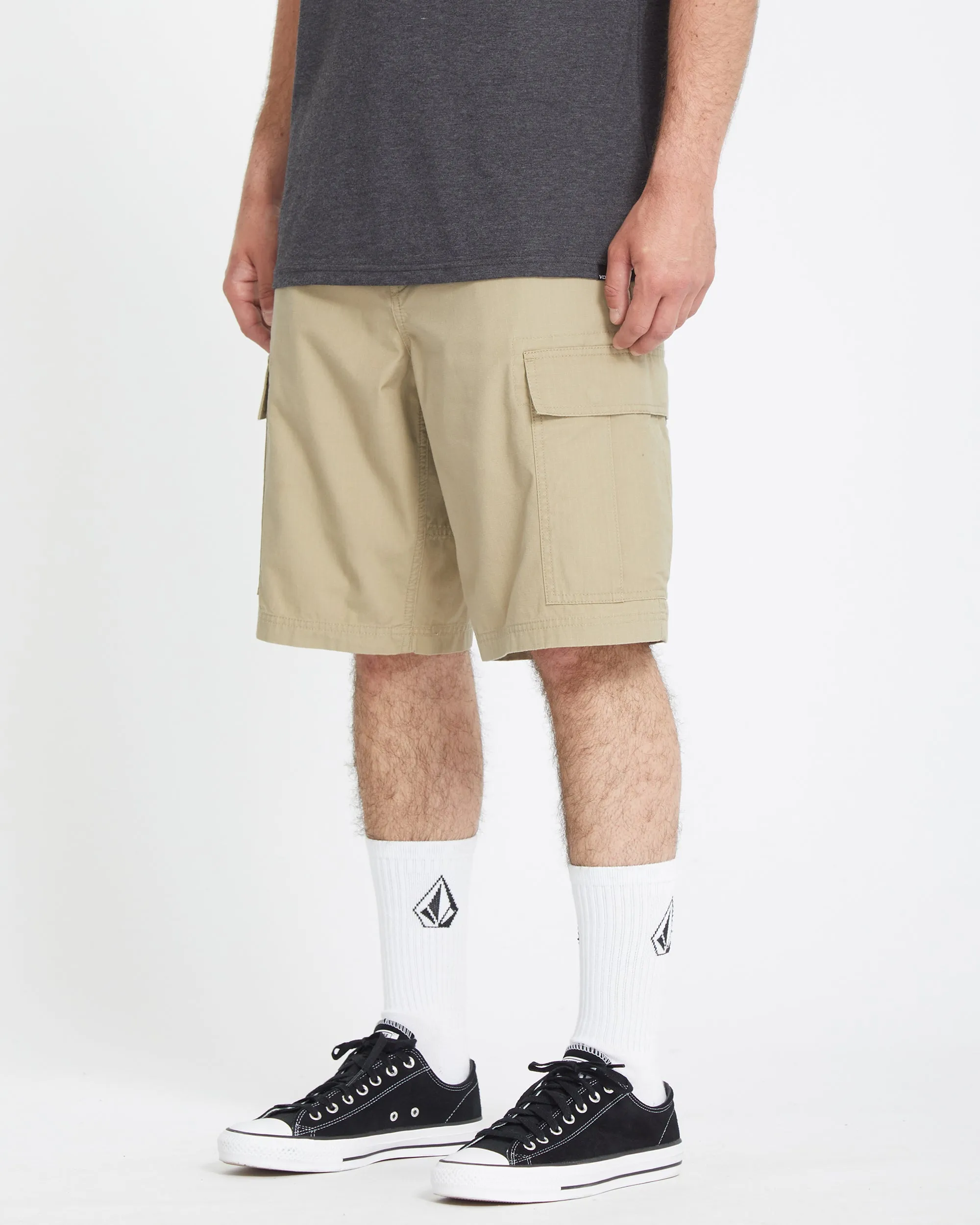 Strange Tripper Cargo 22" Shorts - KHAKI