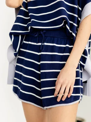 Striped Athleisure Short