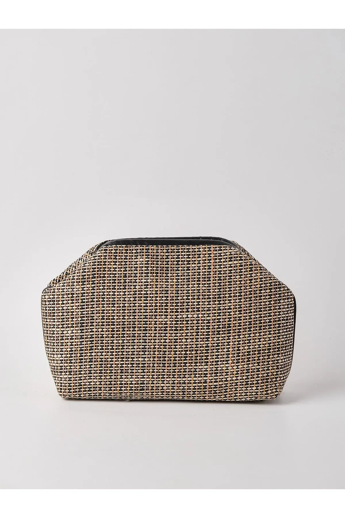 Striped Jute Straw Bag