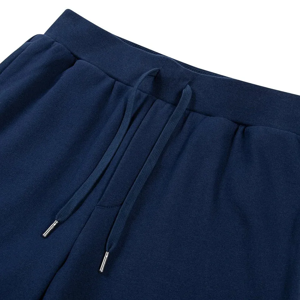 Striped Logo Sweatshort - Navy