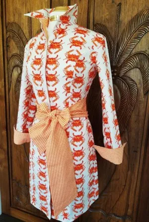 SWEET JANE IN ORANGE CRAB LOVE DRESS