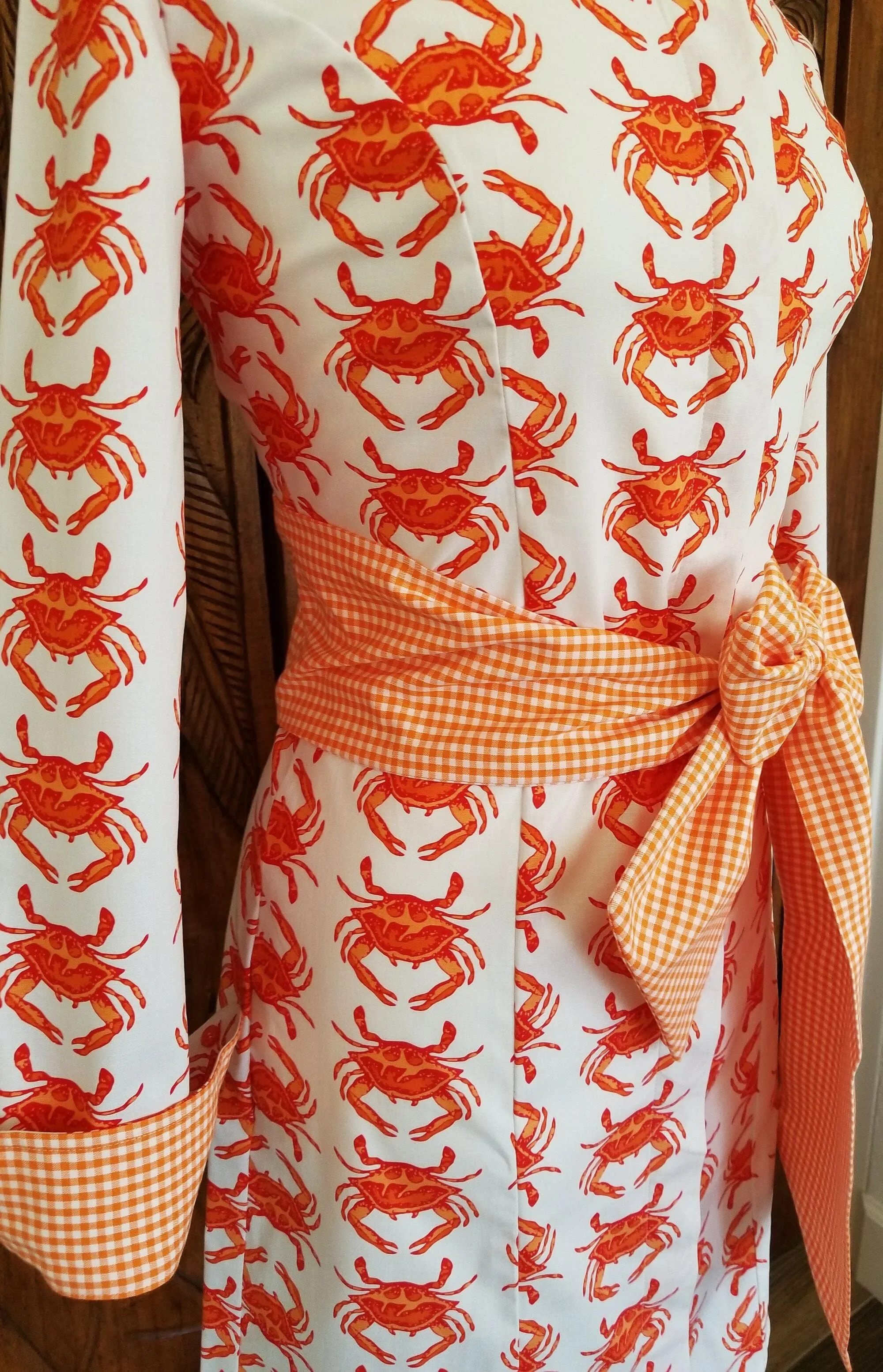 SWEET JANE IN ORANGE CRAB LOVE DRESS