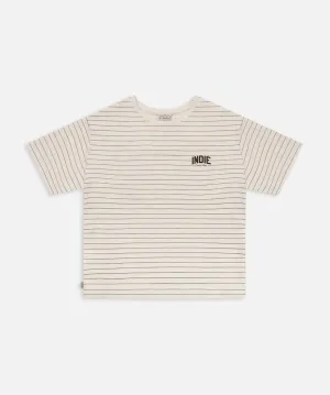 The Valencia Tee - Off White/Green