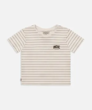 The Valencia Tee - Off White/Green