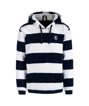 Towel Hoodie Navy Striped