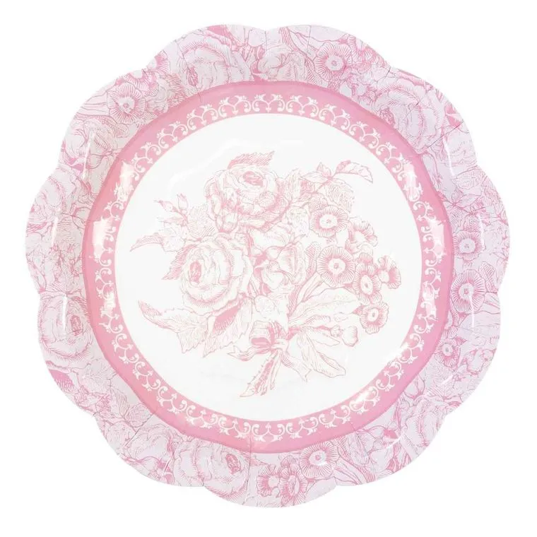 Truly Scrumptious Vintage Paper Plates - 12 Pack