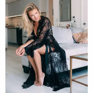 VALENCIA Lace Long Sleeve Cover Up