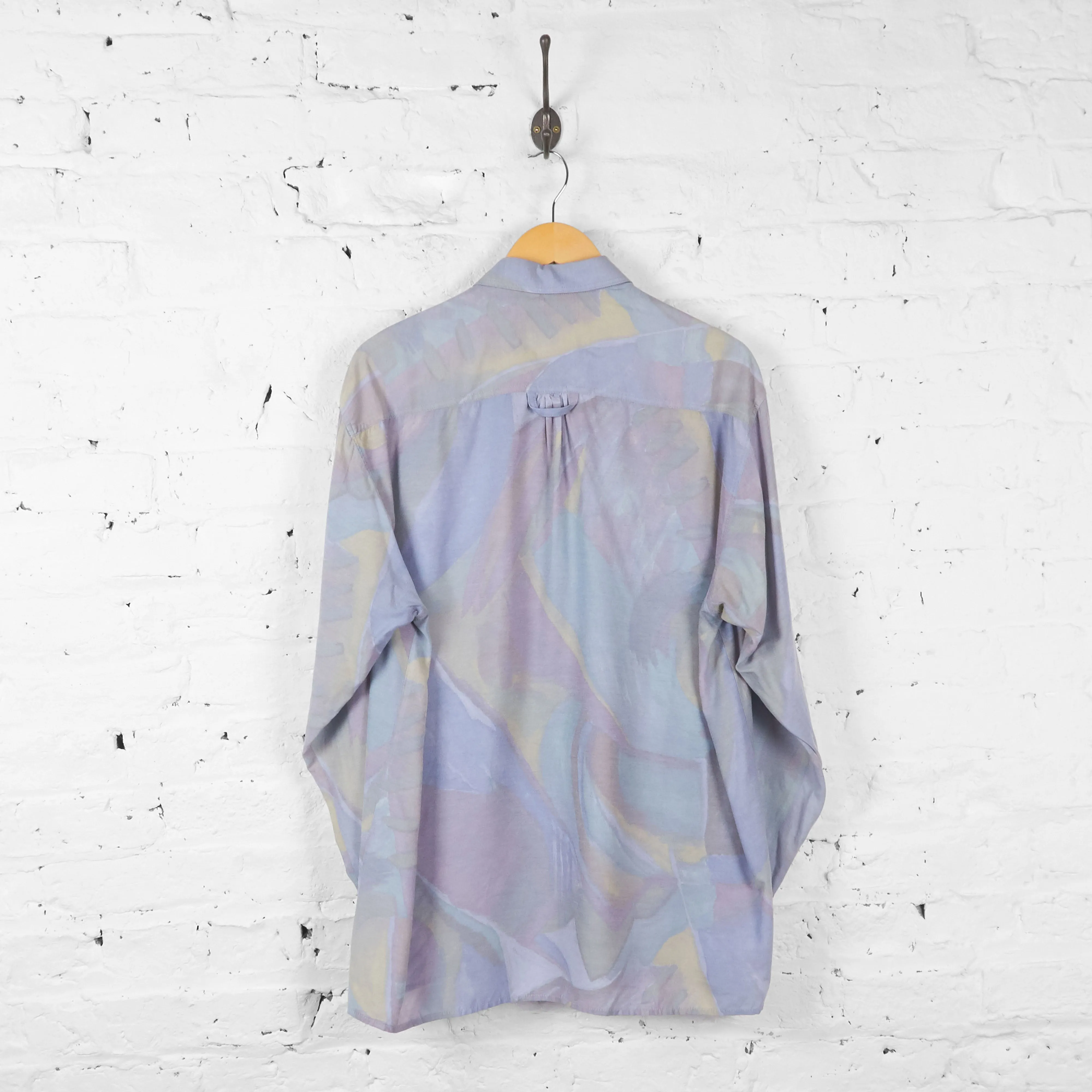Vintage Pastel Party Shirt - Purple - L