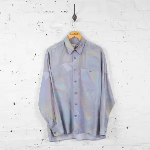 Vintage Pastel Party Shirt - Purple - L