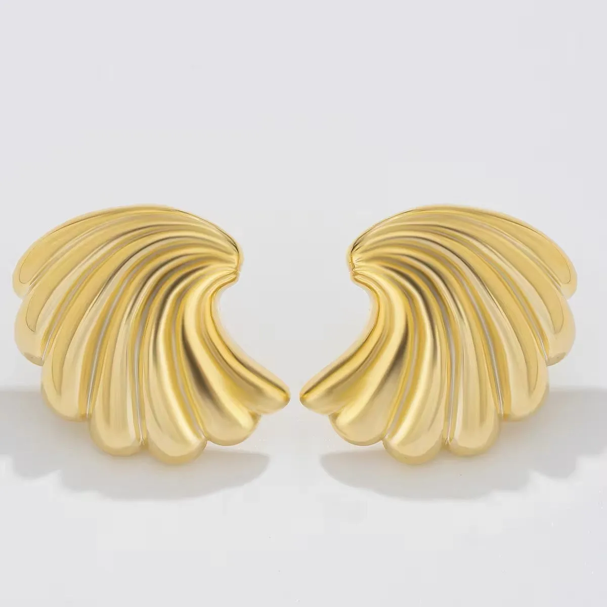 Vintage Small Metal Stud Earrings