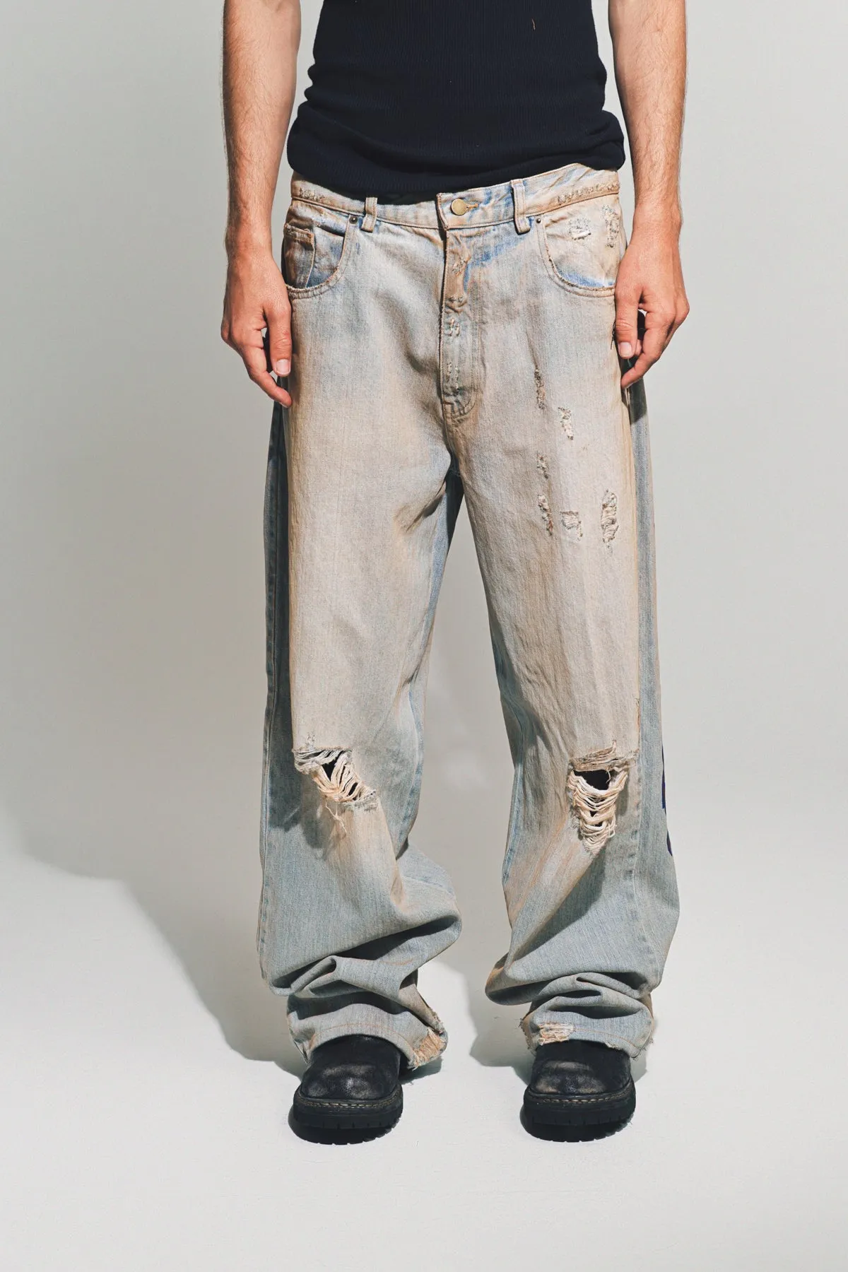 WARREN LOTAS | BAGGY PRINTED JEANS