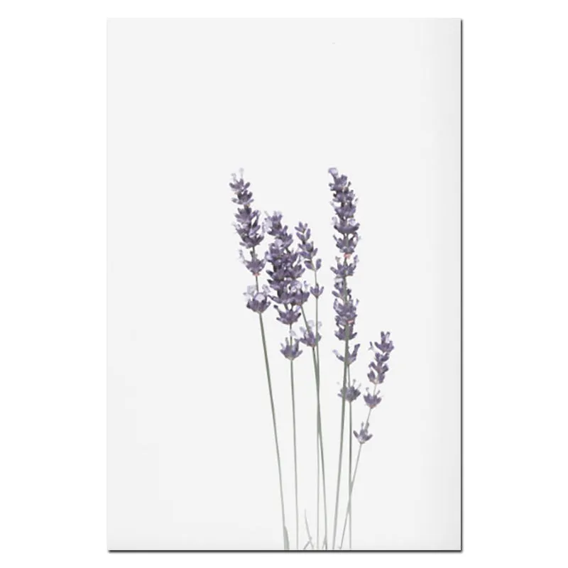 Watercolour Lavender Plant Wall Art