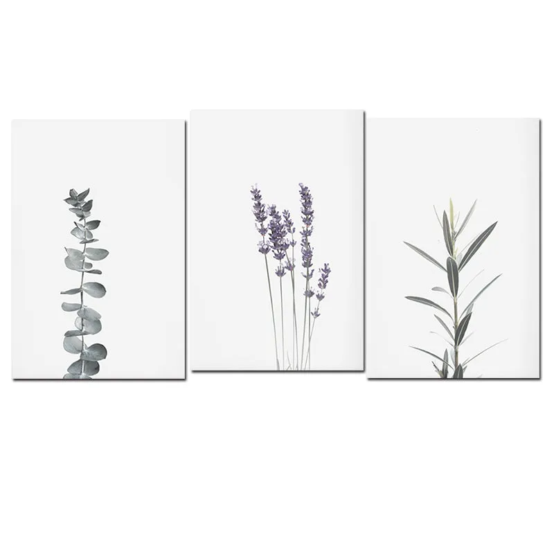 Watercolour Lavender Plant Wall Art