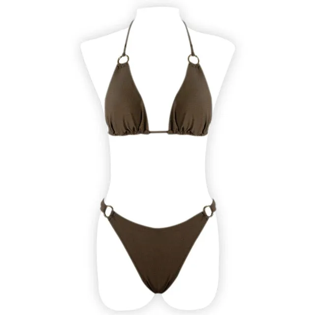 Women Print Floral Bikini Set Swimsuit