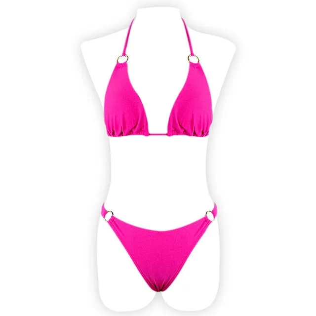 Women Print Floral Bikini Set Swimsuit