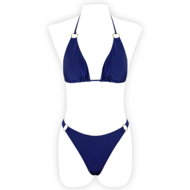 Women Print Floral Bikini Set Swimsuit
