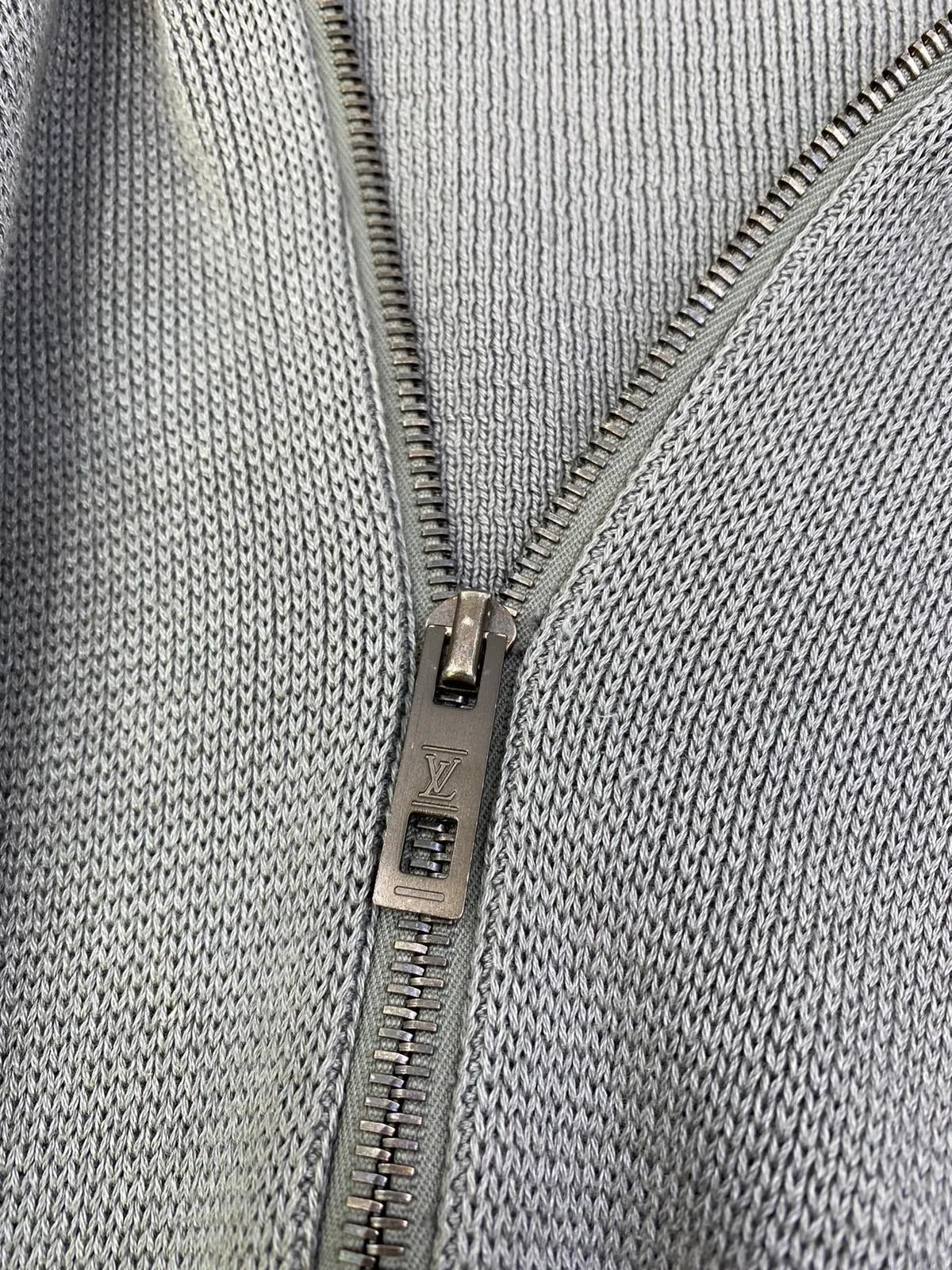 Zip-Up Cardigan With Suede Patches